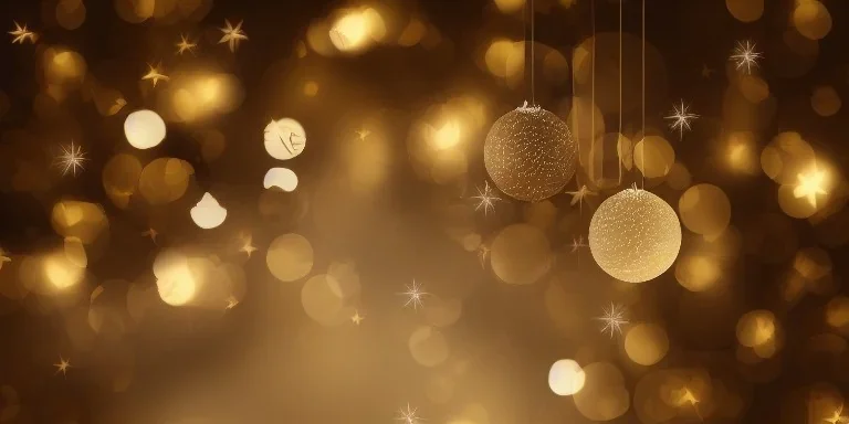 Festive abstract bokeh background - golden bokeh lights, beige - New Year, Anniversary, Wedding, banner