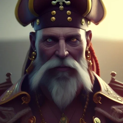 Pirate unreal engine 5, octane render, ultra realistic, 3d, cinematic, cinema 4d, face focus