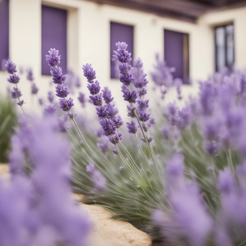 Concept of a lavender flower in a tourist hotel