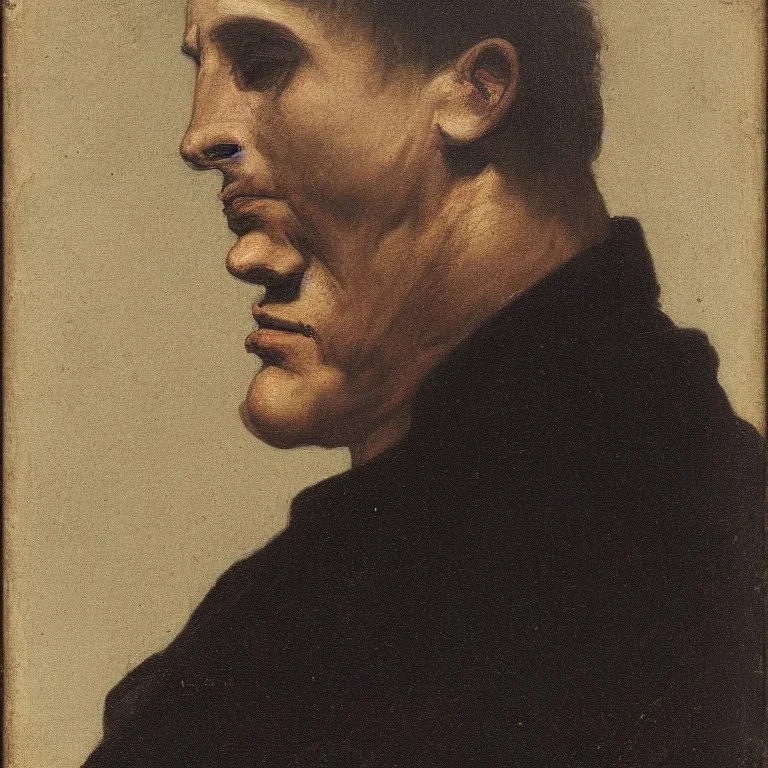 portrait of a depressed man by almeida junior