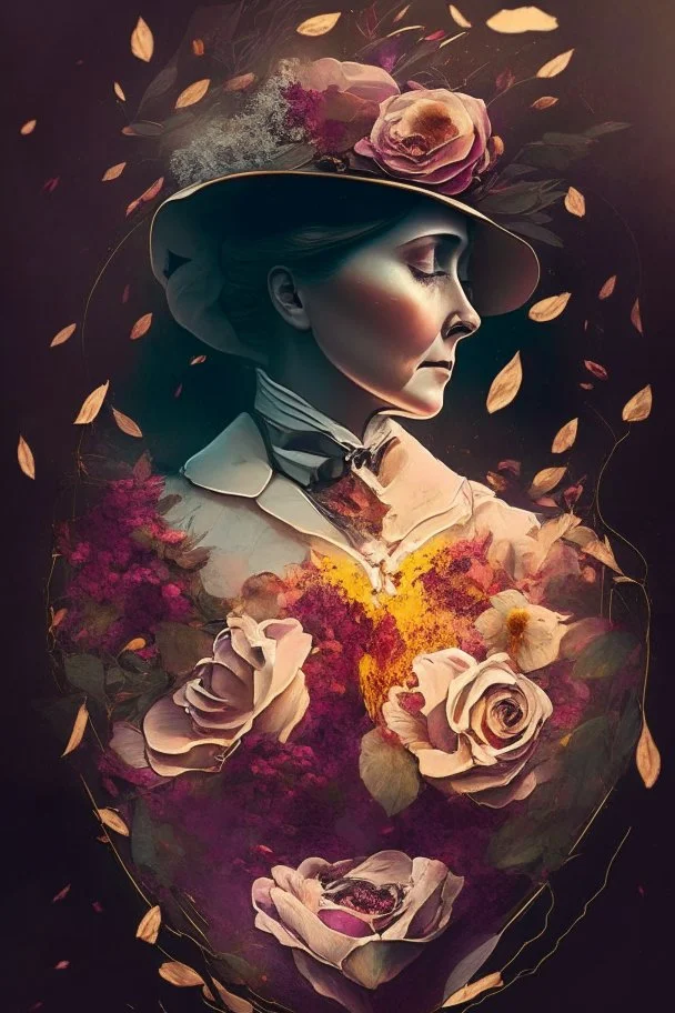 with the petals of the flowers gently resting upon the now tranquil heart, Agatha Holmes, her spirit aflame with purpose, prepared to face the final confrontation that awaited her. For in the wake of this miraculous transformation, she understood that the path to triumph would require unwavering courage,