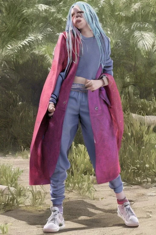 Billie Eilish, in my underpants, photorealistic, 8k