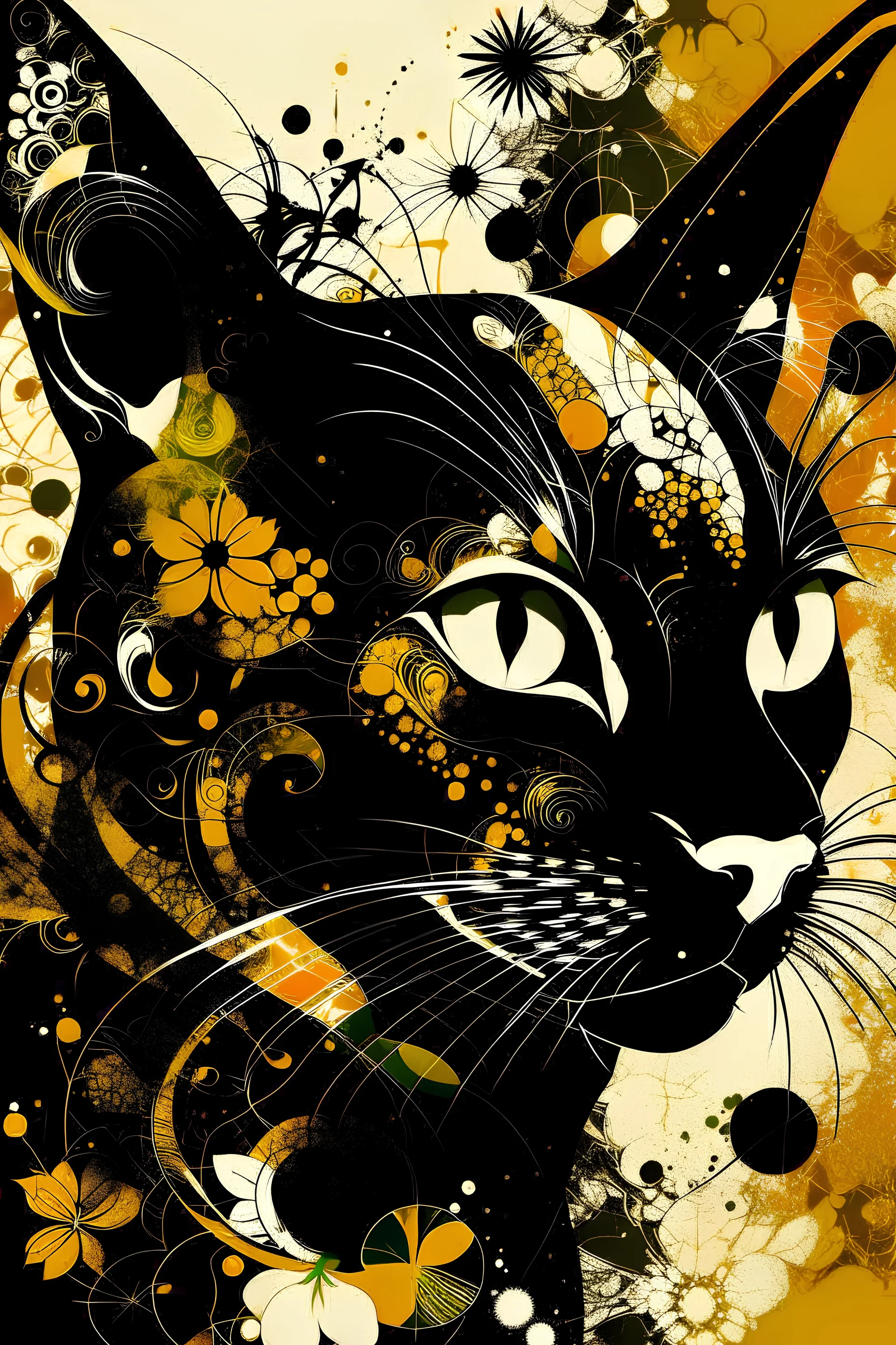 Pirographia art cat abstract abris