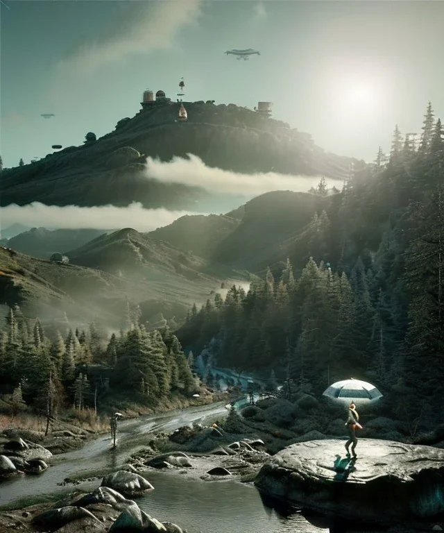 Ultra Realistic retro sci-fi 1960 scene, waist up view portrait, blonde woman, sweet young Marilyn Monroe face, perfect iris, tight latex coat, alien planet background, tight style, steel sphere dron levitating, fog, rain, soft color, highly detailed, unreal engine 5, ray tracing, RTX, lumen lighting, ultra detail, volumetric lighting, 3d, finely drawn, high definition, high resolution.