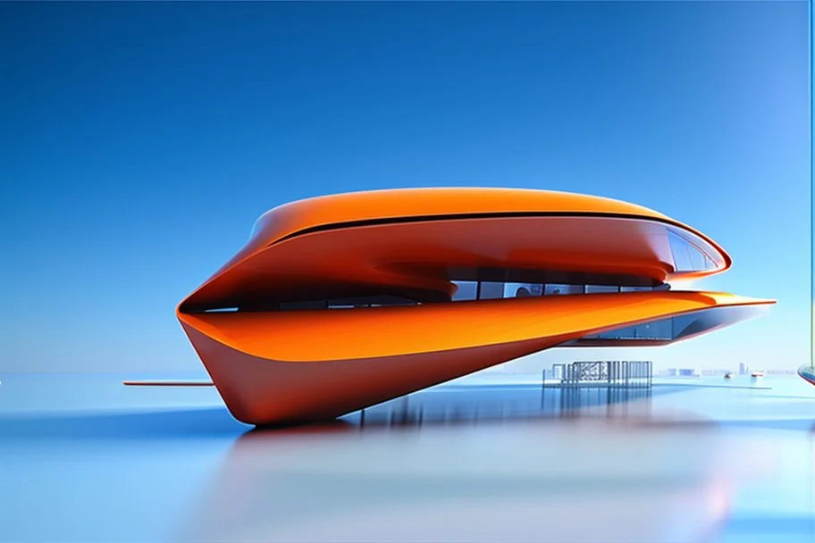 Edificio, estilo Zaha Hadid, ventanas de vidrio, Arte digital, calidad ultra, 8k, 3D