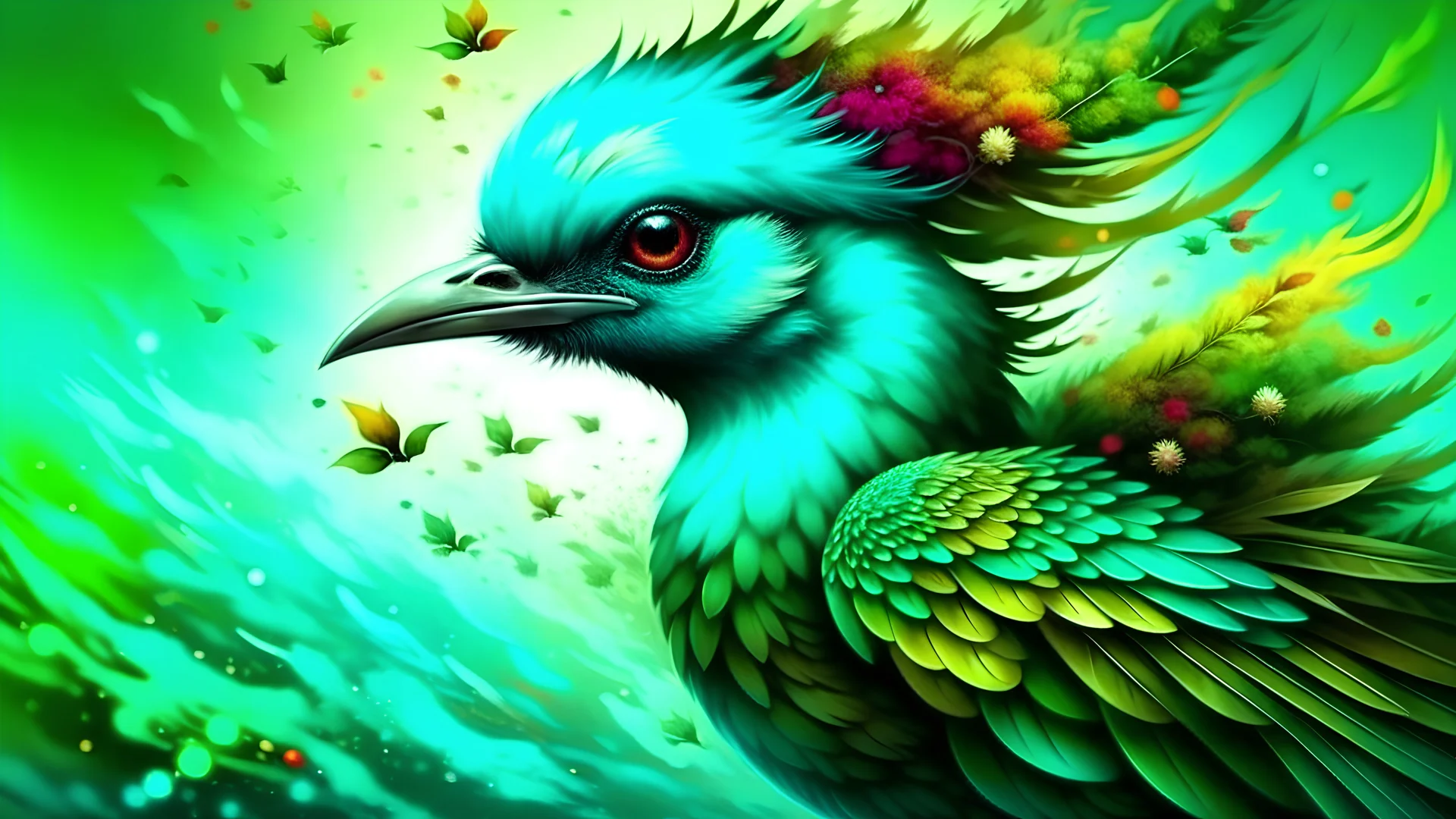 What would intense jealousy look like if it were a fantastical bird?