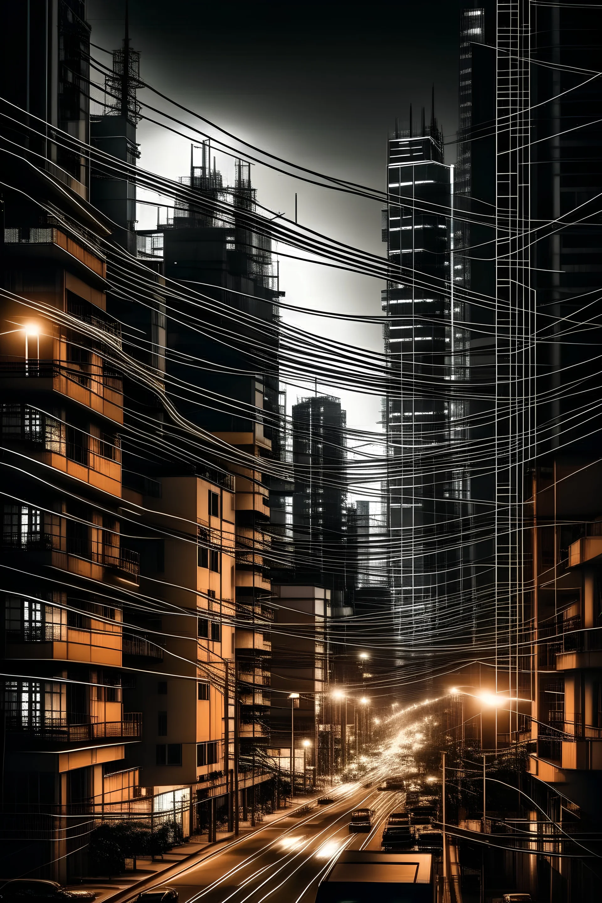 electricity in city