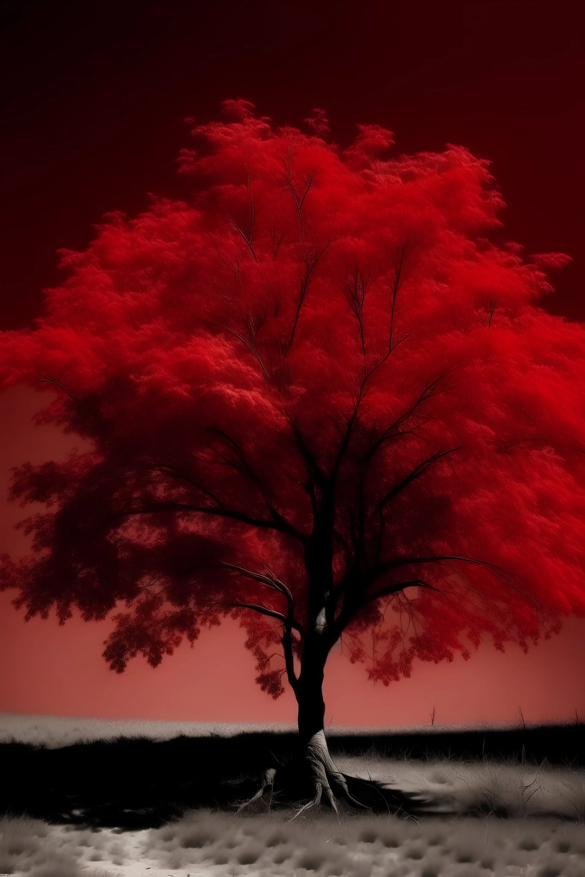 red tree