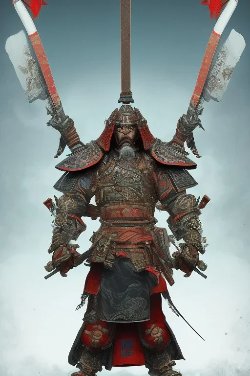 Furious rage, samurai