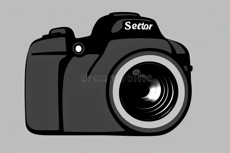 Vector DSLR Camera Photography Vector Vector Illustration