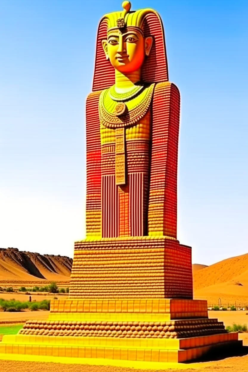 in the valley ok the kings in egypt a huge statue of bitcoin