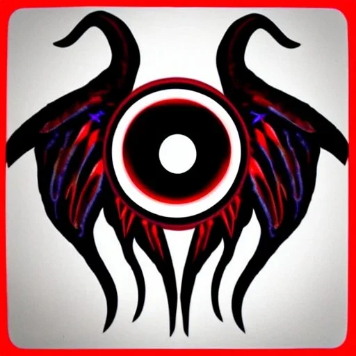 wings, freaky crazy evil eye with wings, laughing, flying, satan wings