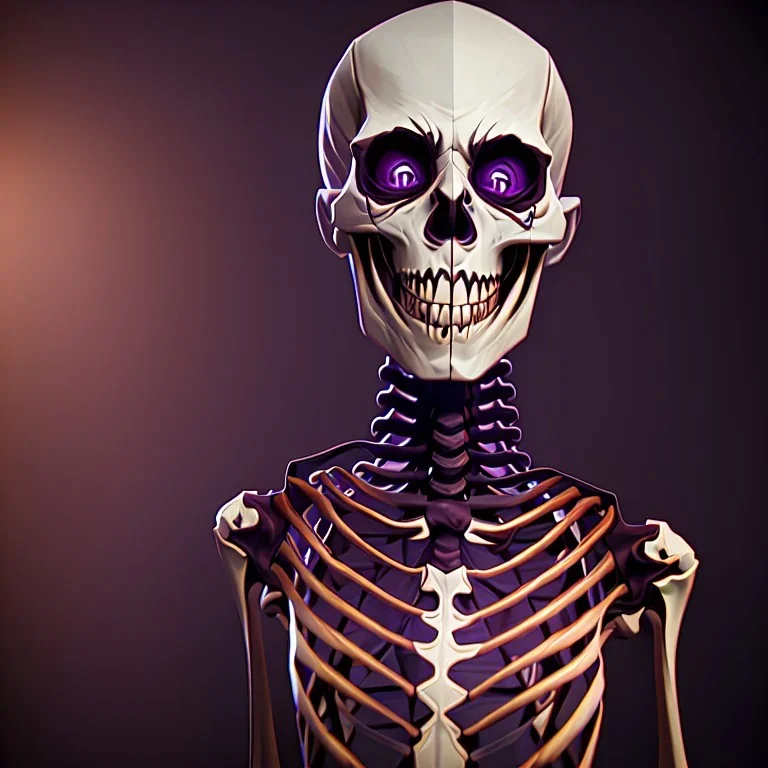 Smiling skeleton, photographer in studio. Big camera in hands. Photographic equipment, cameras, softboxes are in background. High detailed. Photorealistic. Scarry mood. volumetric lighting