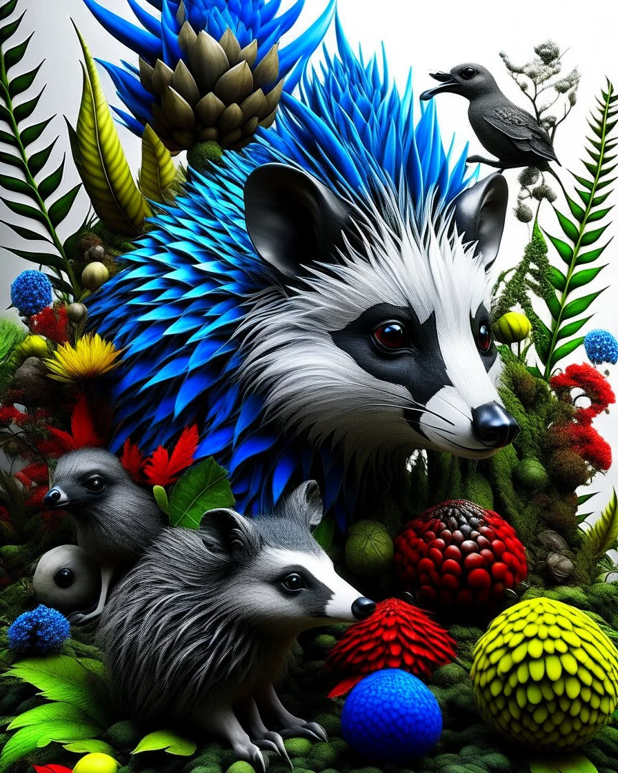 forest animals, colorful page, cooler background, perfect composition, beautiful detailed intricate insanely detailed octane render trending on artstation, photorealistic, soft natural volumetric cinematic perfect light, chiaroscuro, masterpiece, oil on canvas, raphael, caravaggio, greg rutkowski, beeple, beksinski, giger, black and white still, digital Art, perfect coloer, read,green, blew,white, ((((colorful)))))