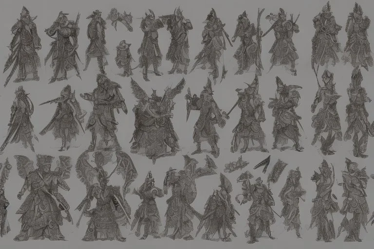create character design model sheet representations often showcased intricate details and ornate designs. The armor and weapons they wore were adorned with elaborate engravings, gems, and motifs inspired by nature, animals, or mythological symbols mythology and epic tales.