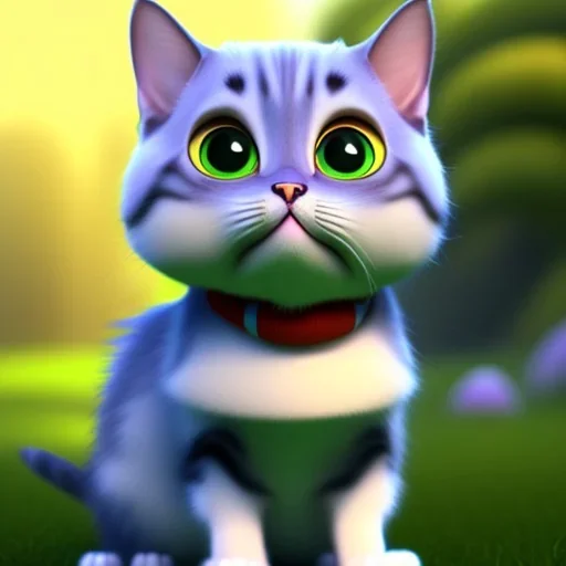 cute cat by pixar