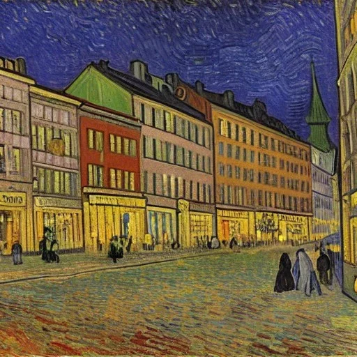 Gävle city by van gogh