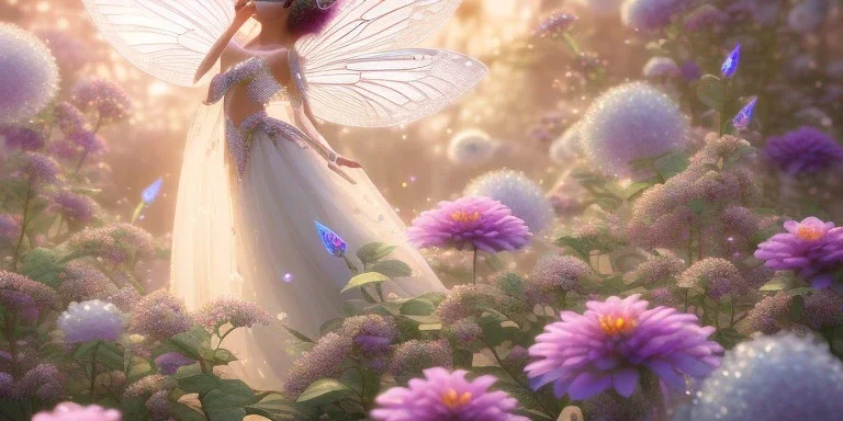 crystal subtle flower in a galactic ambiance beautiful fairy, transparent, delicate colors, in the foreground, full of details, smooth，soft light atmosphere, light effect，vaporwave colorful, concept art, smooth, extremely sharp detail, finely tuned detail, ultra high definition, 8 k, unreal engine 5, ultra sharp focus