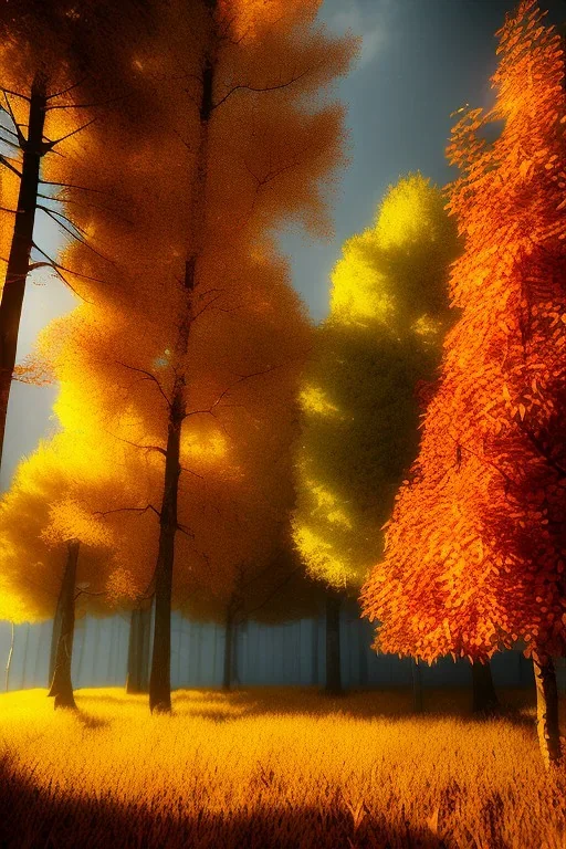 autumn, cinematic lighting, octane render, ambiance,