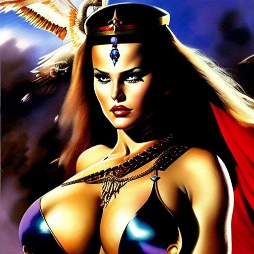 portrait oil on canvas,beautiful busty Female Warrior, minimal armor,comic book cover, mystical colors,insanely detailed,realistic,intrincate detail, 16k resolution, masterpiece,Simon Bisley,Frank Frazetta,Alex Horley,ARTHUR ADAMS