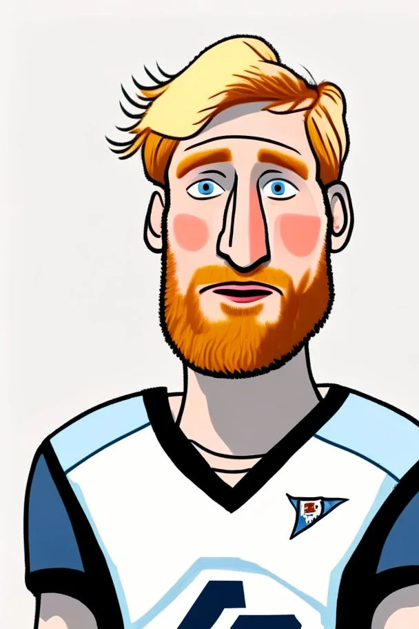 Tim Ream American football player .cartoon 2d