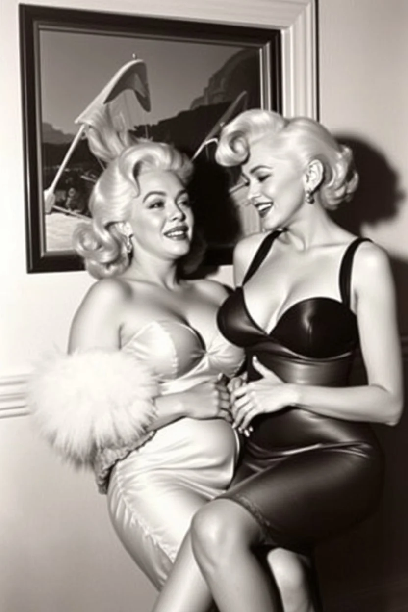 Mamie Van Doren meets Marilyn Monroe.