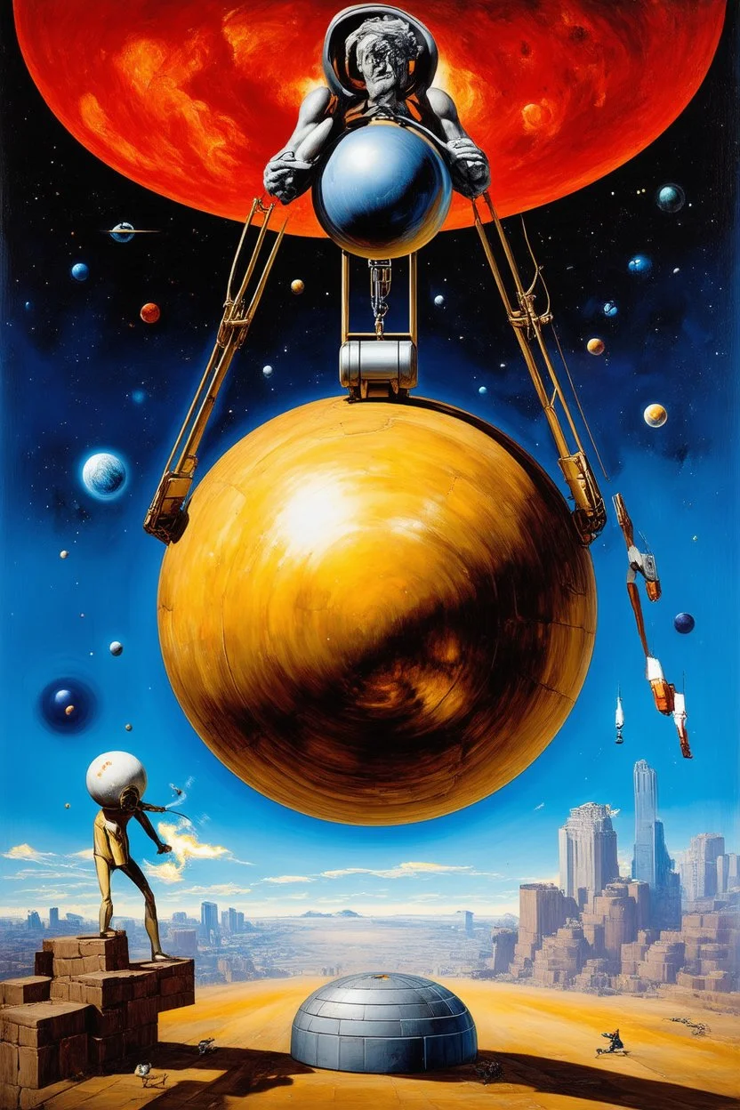 Cosmic Wrecking Ball; Neo-Surrealism; Optical Art; De Chirico