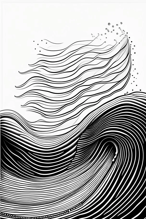 waves line art