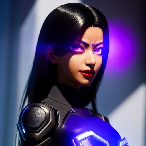 Ultra detailed fullbody Portrait in oil on canvas of overwatch character-SOMBRA with armor,extremely detailed digital painting,intense stare, extremely detailed face, crystal clear eyes, mystical colors ,perfectly centered image, perfect composition, rim light, beautiful lighting,masterpiece ,8k, stunning scene, raytracing, anatomically correct, in the style of Steve Jung and robert e howard and Wizyakuza and Ohrai Noriyoshi and Simon Bisley and uncannyknack and kilory.