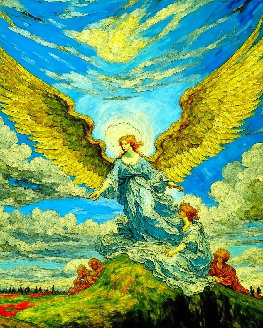 Angelic heaven painted by Vincent van Gogh