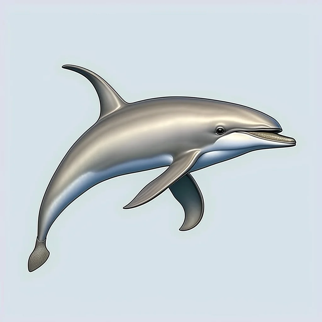 a realistic illustration of a Dolphin, detailed