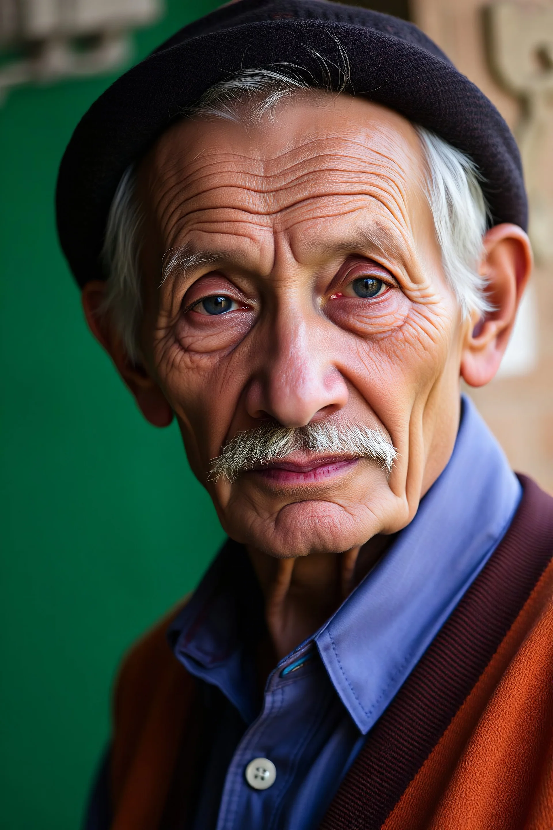 a photograph of a elderly man