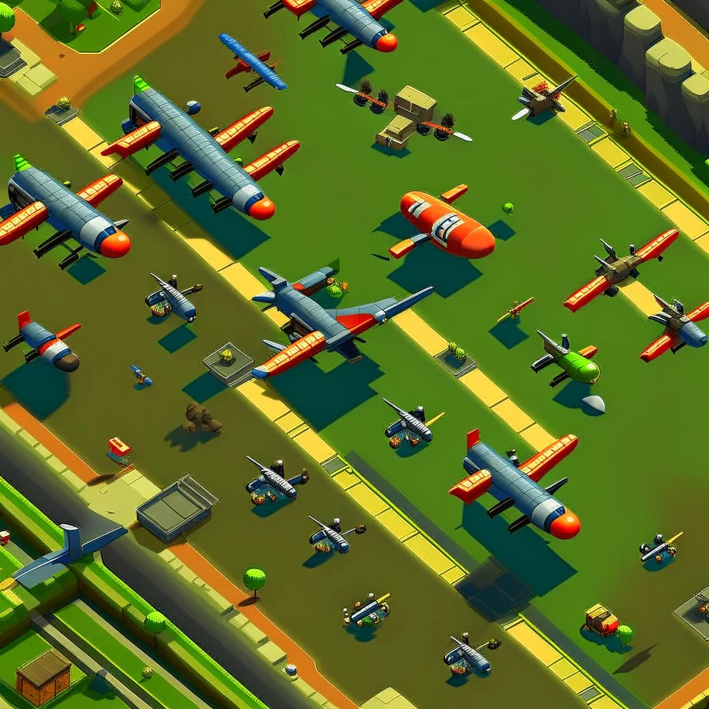 planes 2d top down