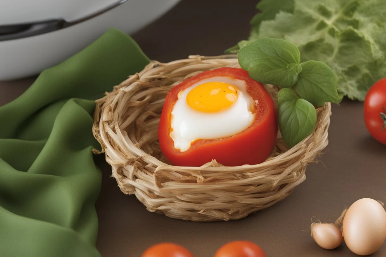 Just put an egg in a tomato and you will be amazed