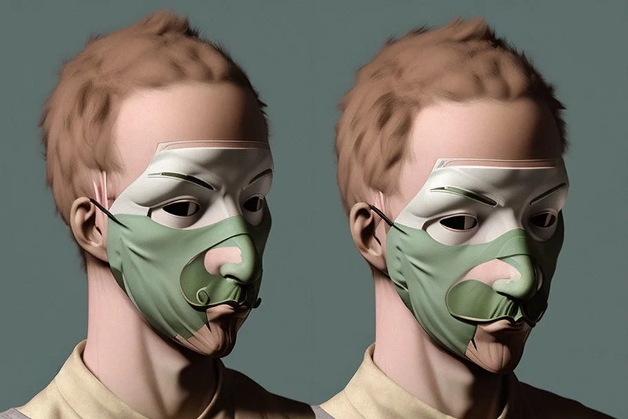 anonymous cyber Mask by pontormo