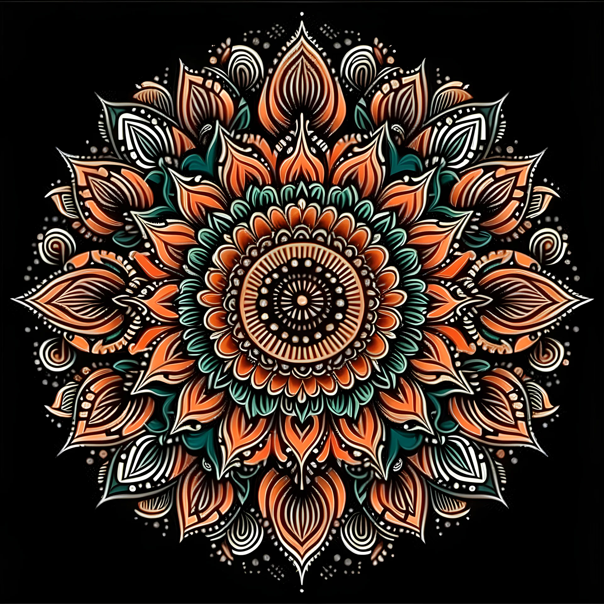 FLOR DA VIDA mandala tribaL