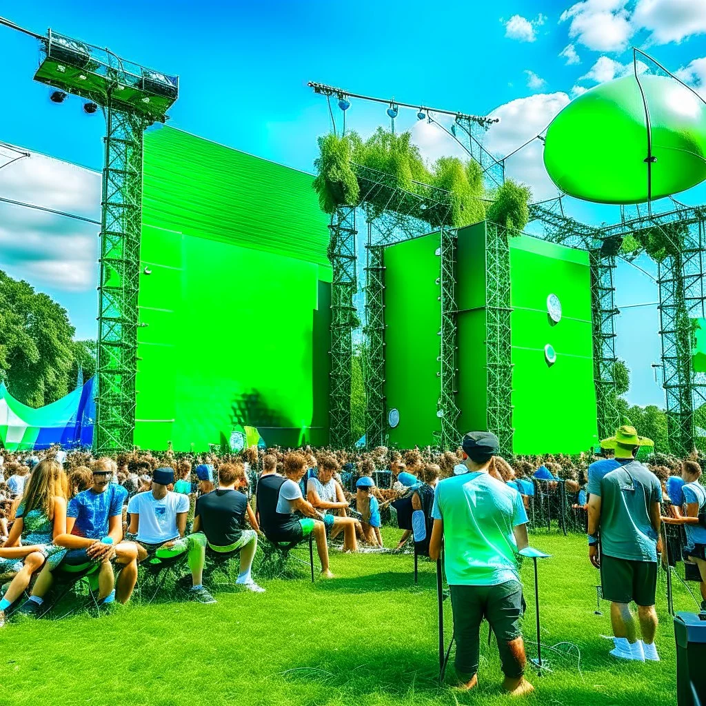 green energy in a music festival