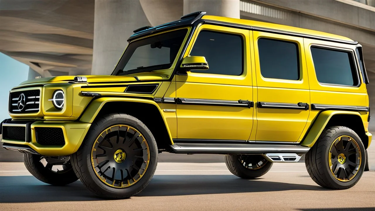 G-Class Modernized Cyberpunk fast on road