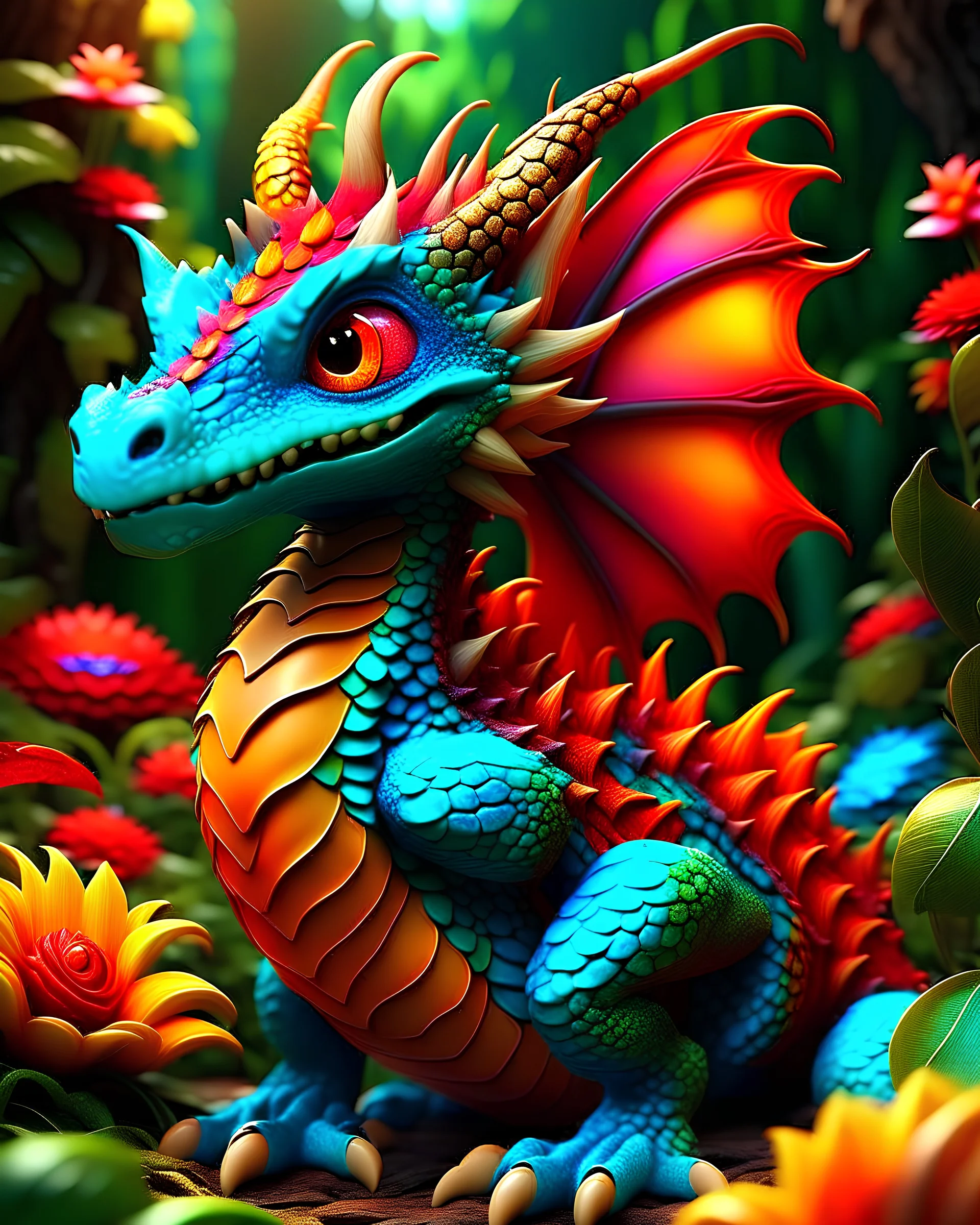 cute dragon, colorful page, coloer background, perfect composition, beautiful detailed intricate insanely detailed octane render trending on artstation, photorealistic, soft natural volumetric cinematic perfect light, chiaroscuro, masterpiece, oil on canvas, raphael, caravaggio, greg rutkowski, beeple, beksinski, giger, black and white still, digital Art, perfect coloer, read,green, blew,white, ((((colorful))))) illustration,