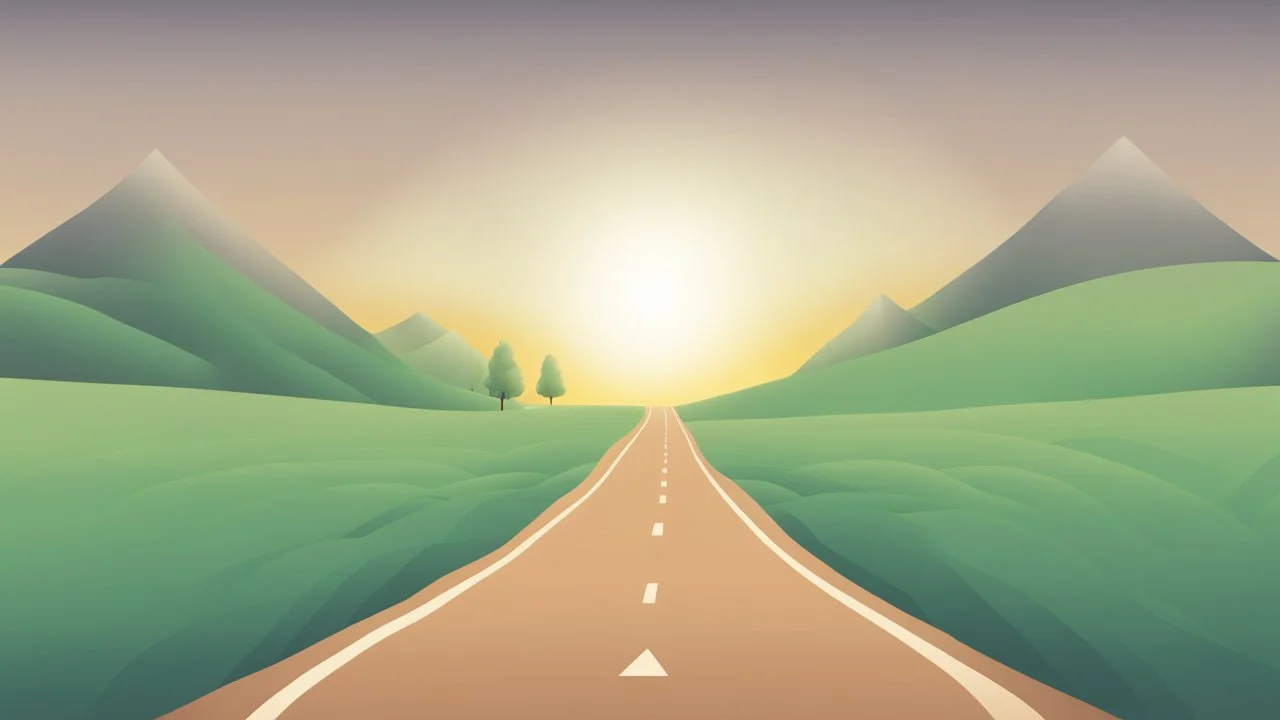 An image representing the journey of self-development and personal growth, depicting a long road stretching forward, symbolizing the sustainable path towards achieving personal goals and enhancing individual capabilities. The image conveys self-improvement and the pursuit of continuous enhancement through the fundamental steps presented in the article.