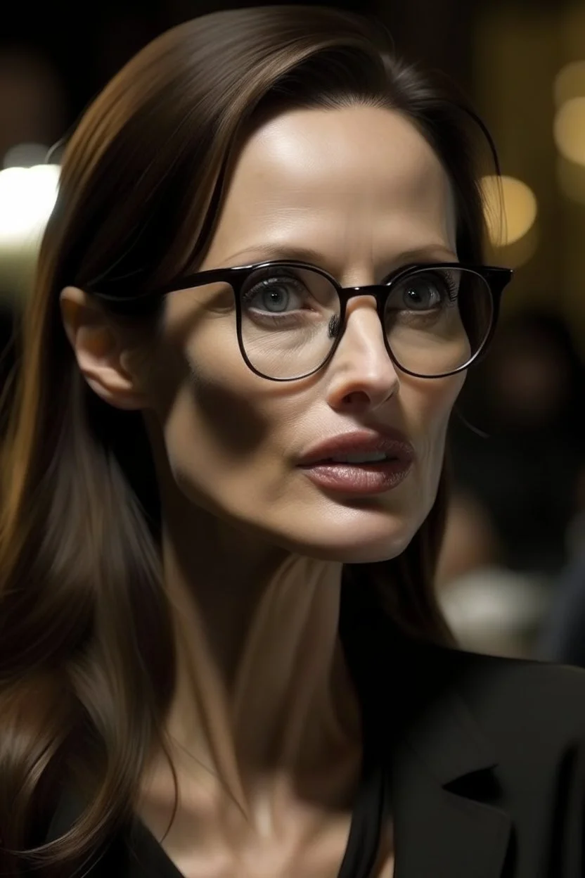 Angelina Jolie glasses braces