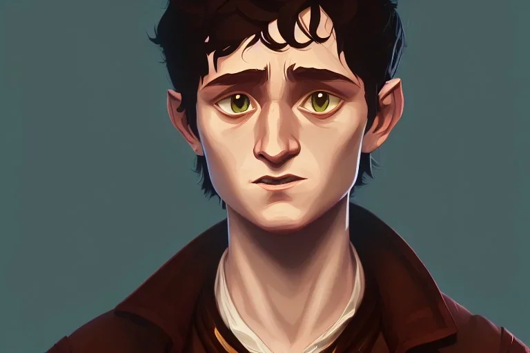 Portrait of Frodo by Jake Bartok