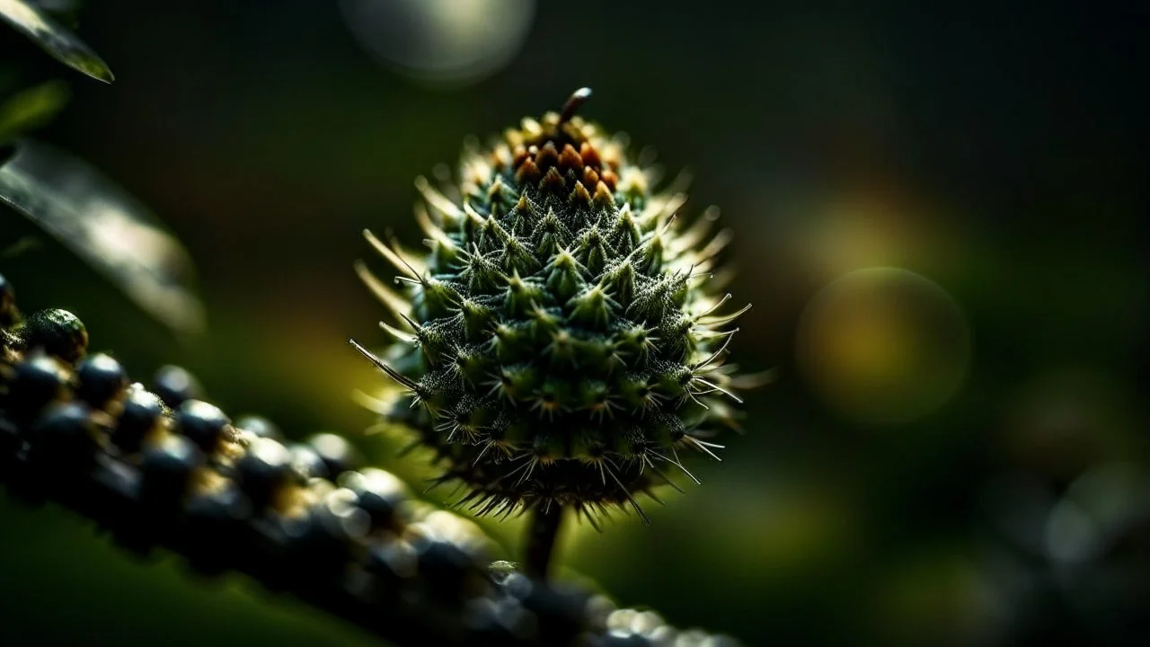 In the winning macro photograph by John Eyre, a branch adorned with a solitary pine cone stands as a testament to the allure of nature in coniferous forests. The lush evergreen branches of spruce and pine trees, intertwined with the essence of a maritime pine, create a stunning green flora forest. This beautiful landscape showcases the majesty of pine trees and the elegance of fir trees, nestled within an enchanting evergreen forest.