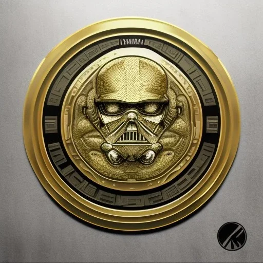 super embossed and photorealistic "STAR WARS" text, caption, shiny, photorealistic gold and silver and black metallic, reflective, centered, intricate