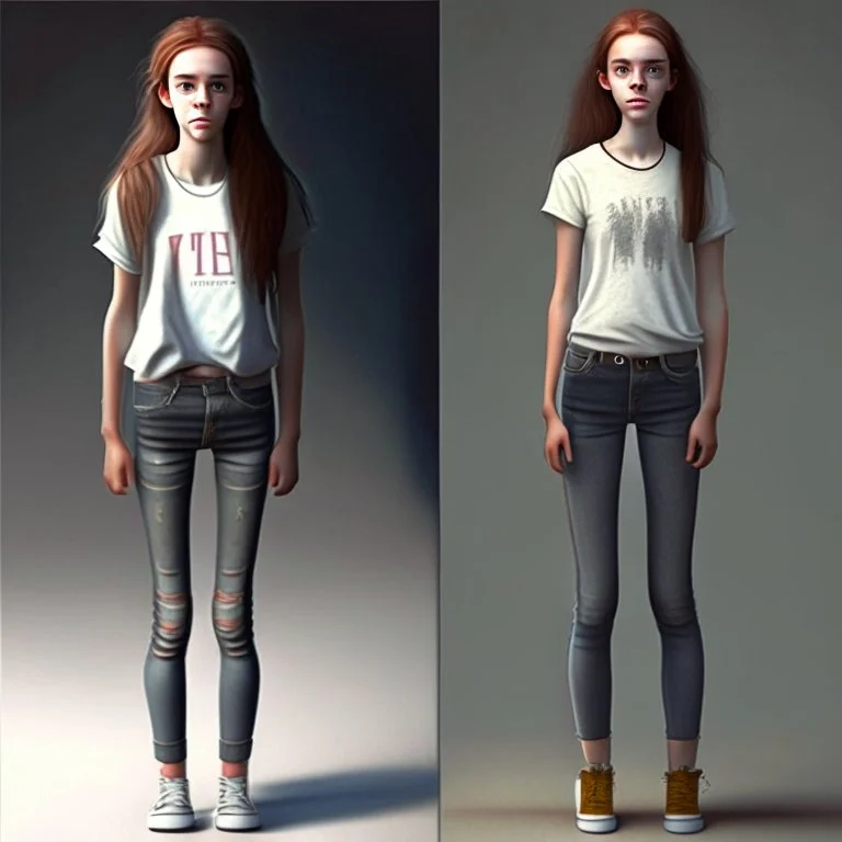 teen pretty realistic full body