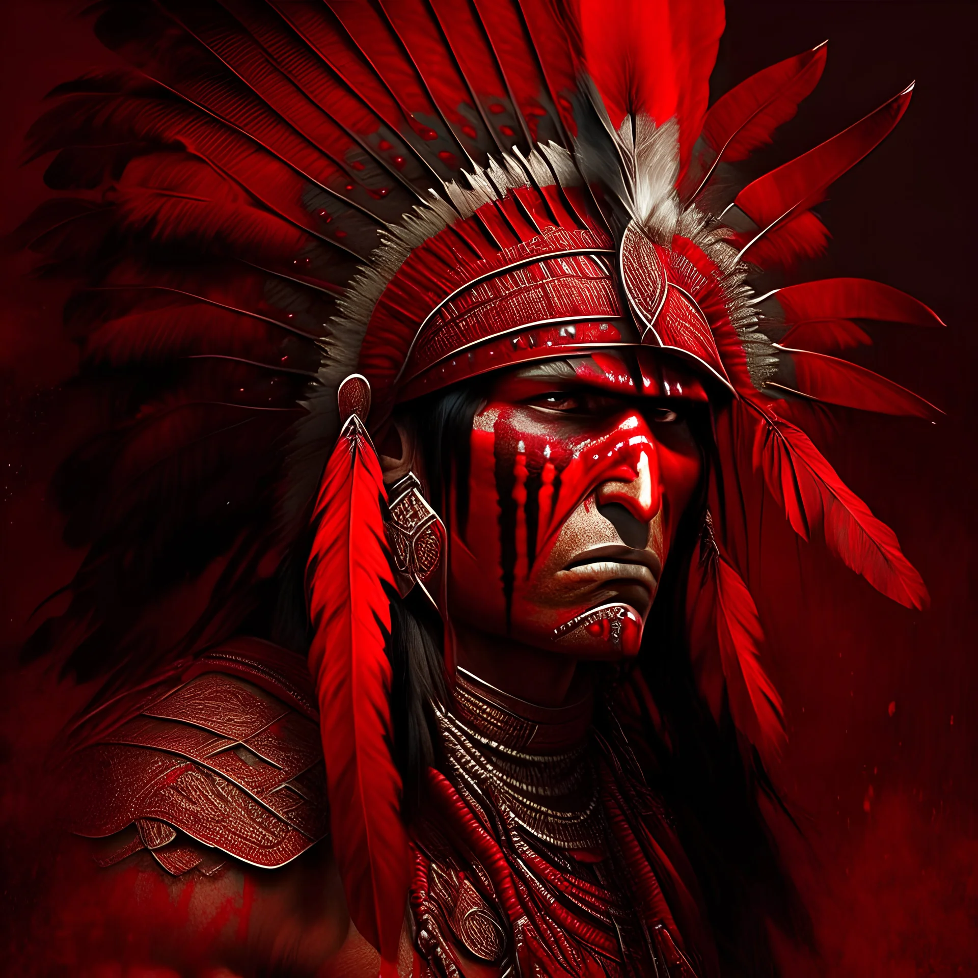 Indian red warrior