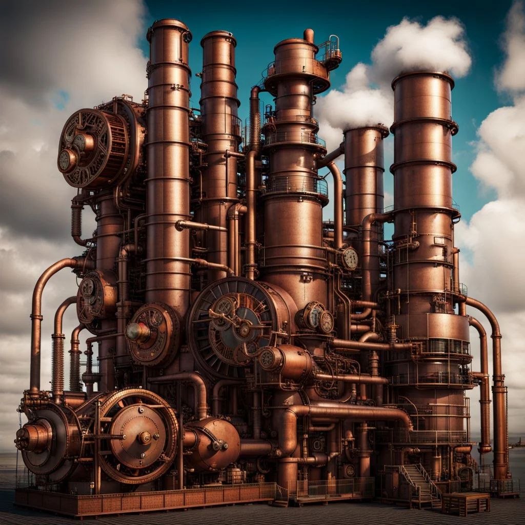 Steampunk power plant.