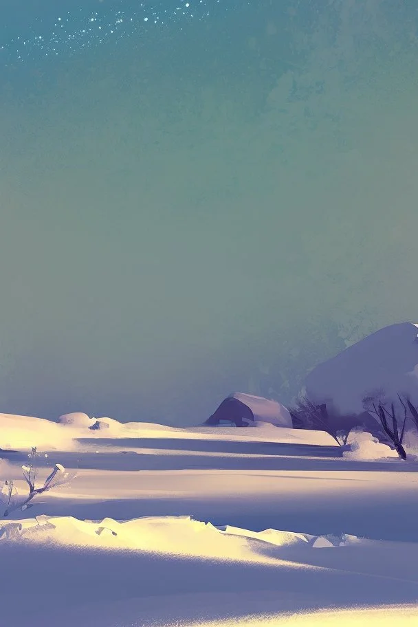 snow simple paint landscape background