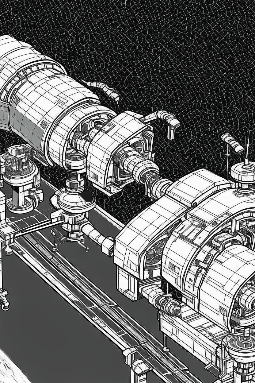 Draw the cover of the journal with the flexible robotic arms of the space station as the research object.