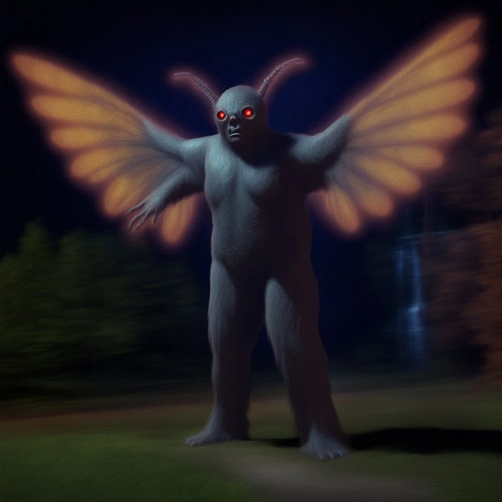 A holographic photo of the Mothman of West Virginia